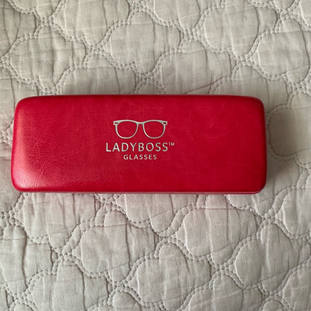 Ladyboss glasses case 🍒🍀🍒🍀